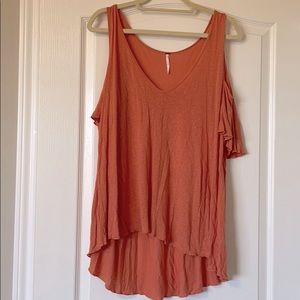Free People cold shoulder tee
